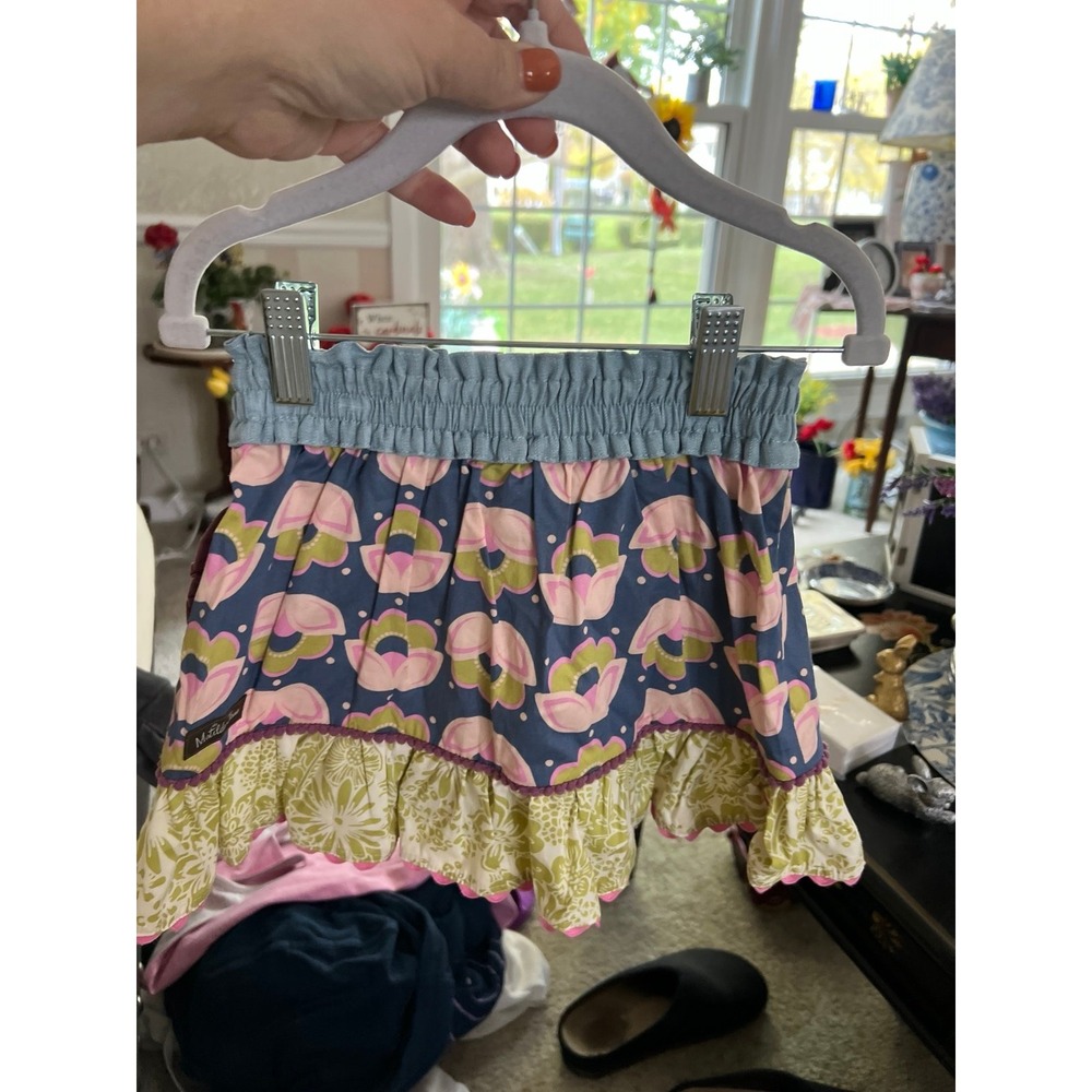Matilda Jane Girls 4 SKIRT FLORAL GREEN BLUE PINK‎ MIX - Picture 2 of 3